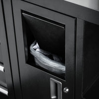 BUNKER modulaire opbergcombinatie met spoelbak en roestvrijstalen werkblad, 25-delig, 4915 mm