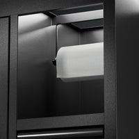 BUNKER modulaire opbergcombinatie met spoelbak en roestvrijstalen werkblad, 25-delig, 4915 mm