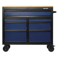 BUNKER gereedschapswagen/werkbank met 7 laden, 86 cm, blauw