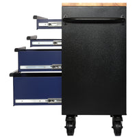 BUNKER gereedschapswagen/werkbank met 7 laden, 86 cm, blauw