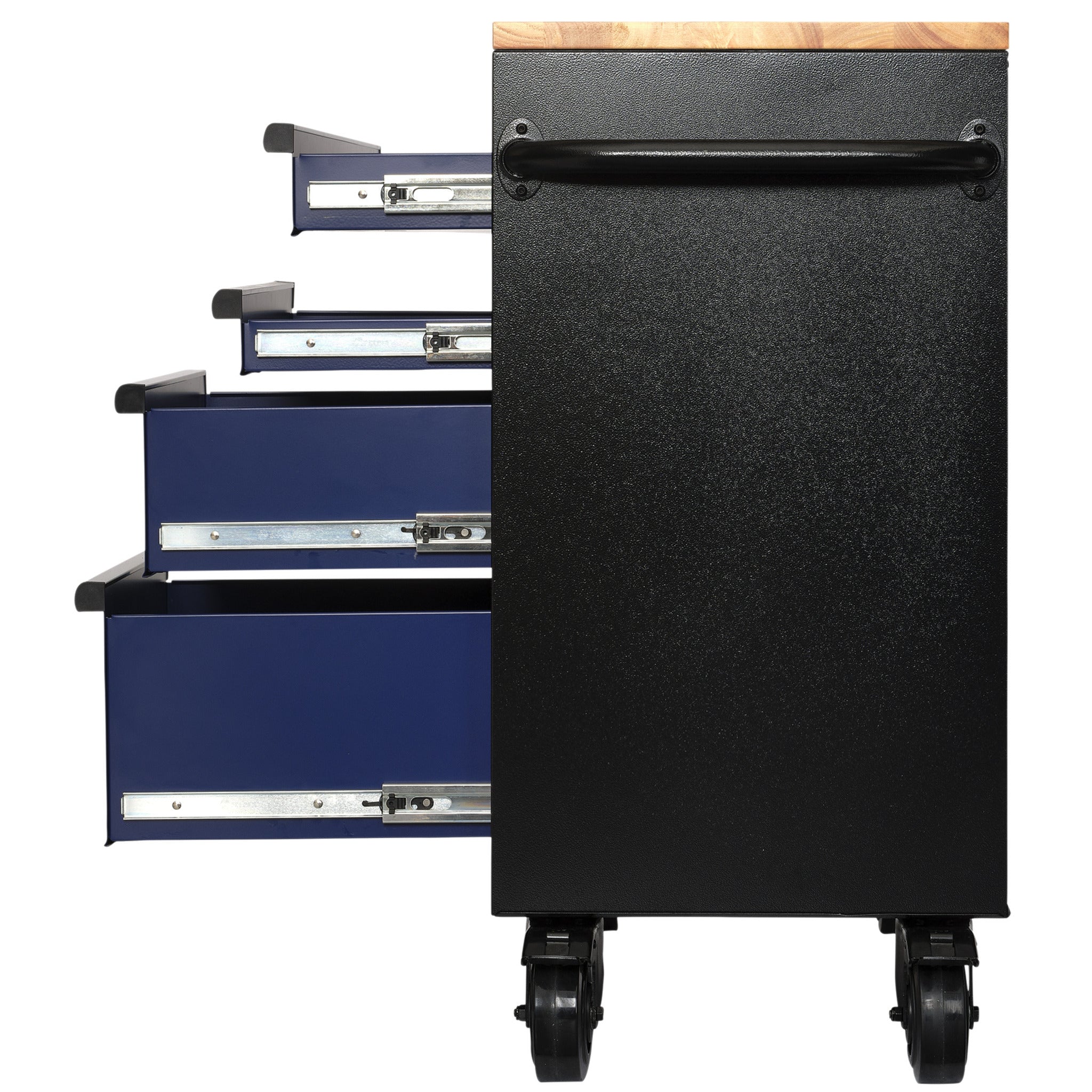 BUNKER gereedschapswagen/werkbank met 7 laden, 86 cm, blauw