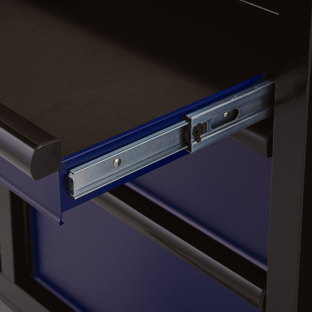 BUNKER gereedschapswagen/werkbank met 7 laden, 86 cm, blauw