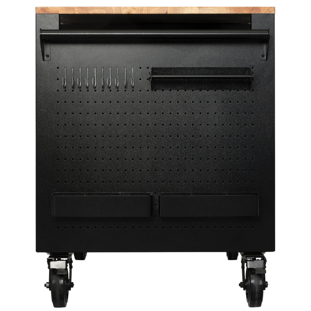BUNKER multifunctionele gereedschapswagen/werkbank met 14 laden, 122 cm, grijs