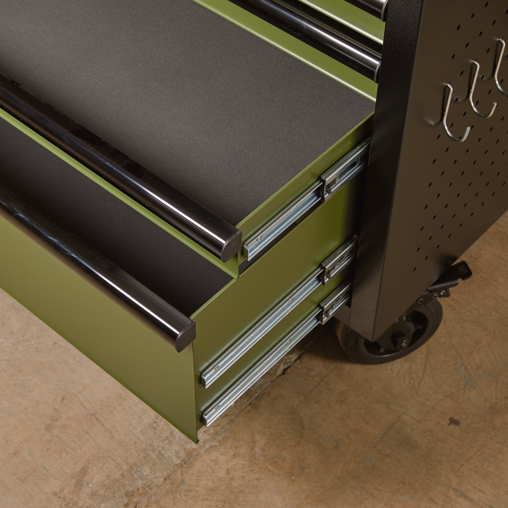 BUNKER multifunctionele gereedschapswagen/werkbank met 14 laden, 122 cm, grijs