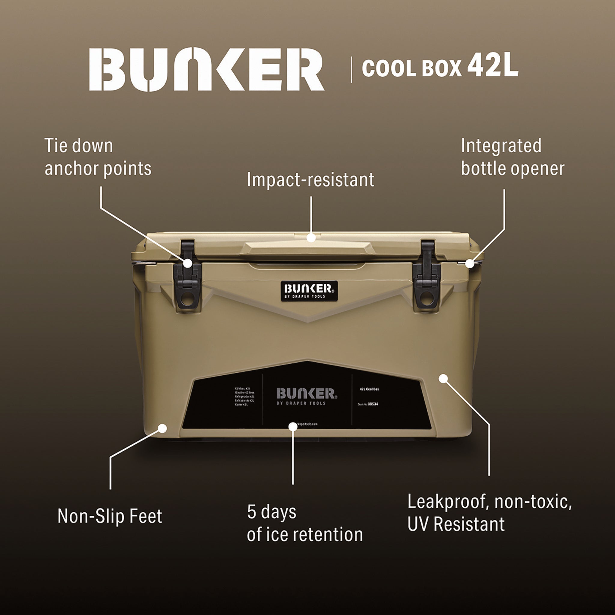 BUNKER Cool Box, 42L