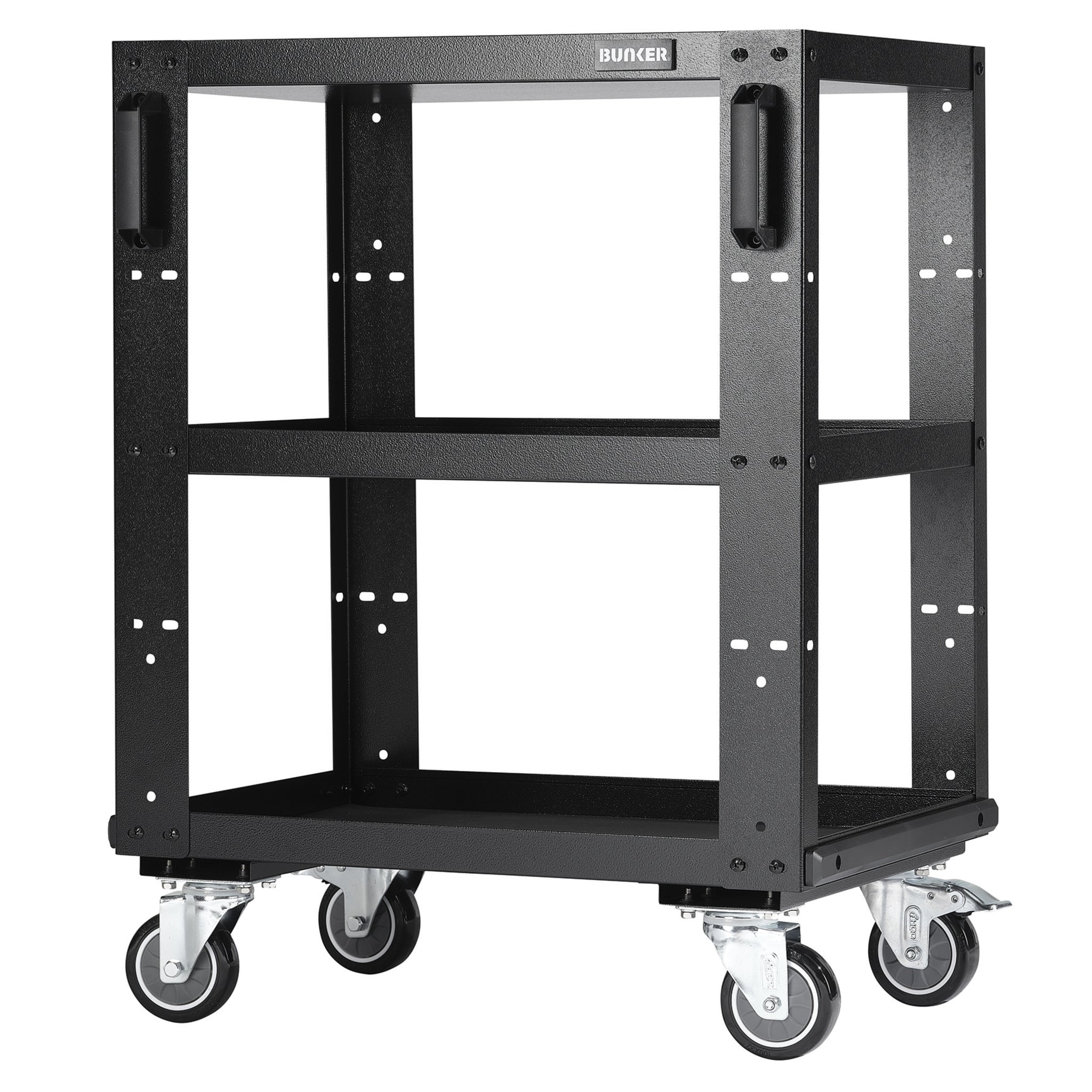 BUNKER modulaire werkplaatstrolley met 3 schappen, 646 mm