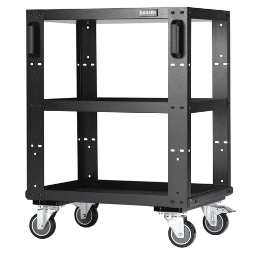 BUNKER modulaire werkplaatstrolley met 3 schappen, 646 mm