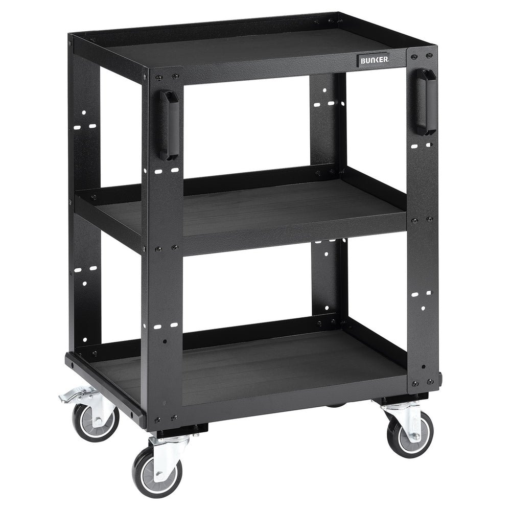 BUNKER modulaire werkplaatstrolley met 3 schappen, 646 mm