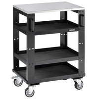BUNKER modulaire werkplaatstrolley met 3 schappen, 646 mm