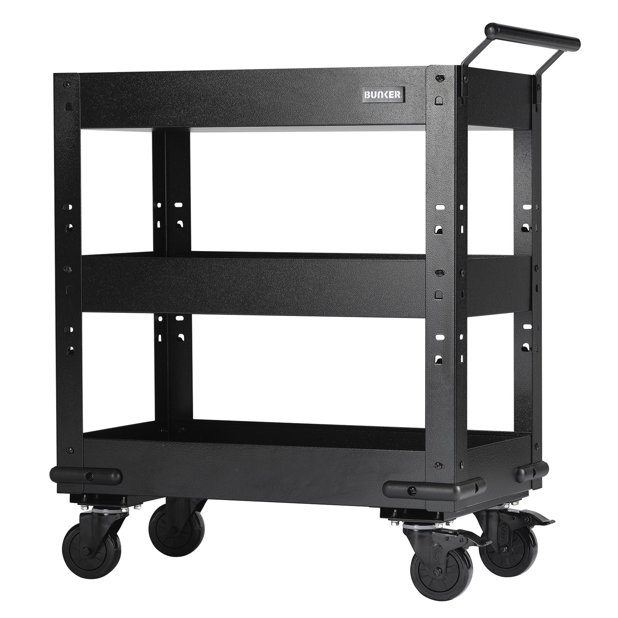 BUNKER 3 Tier Trolley with Pull Handle, 714mm