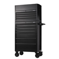 BUNKER 10 Drawer Combined Roller Cabinet and Tool Chest, 26", Black