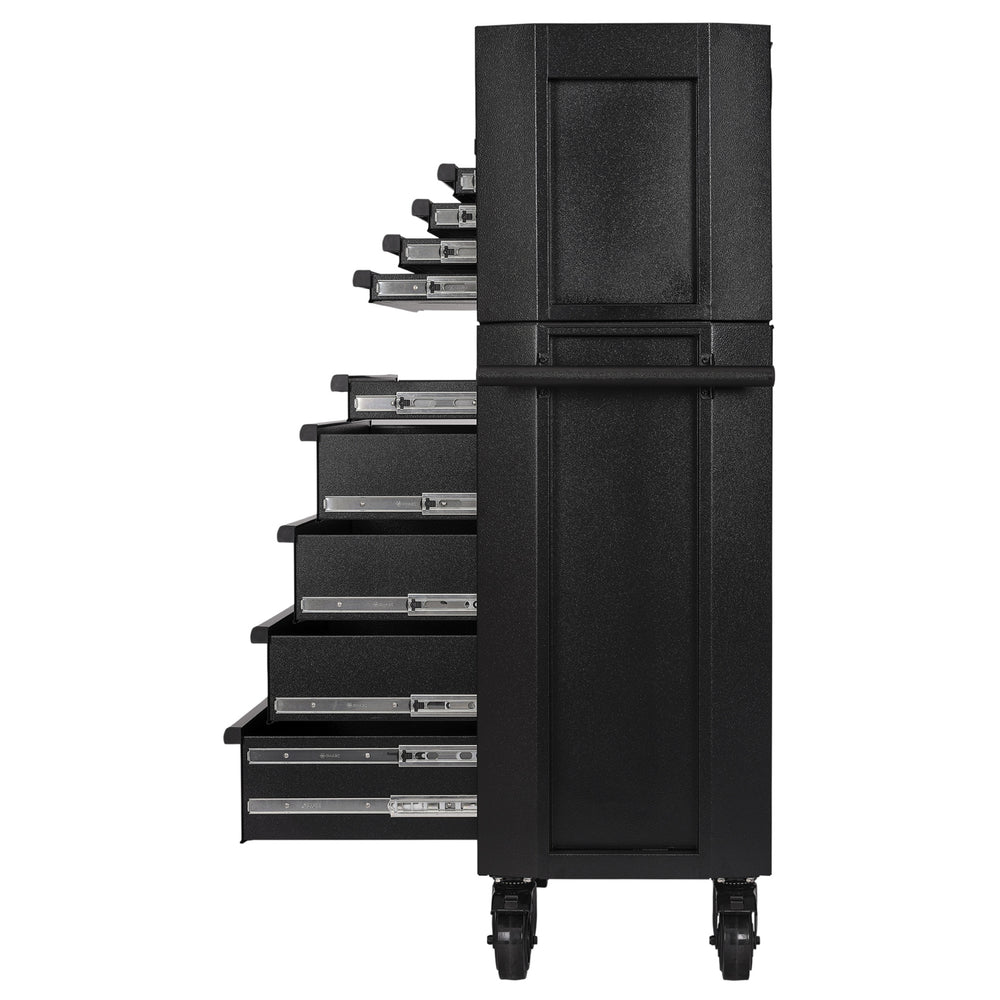 BUNKER 9 Drawer Combined Roller Cabinet and Tool Chest, 36", Black