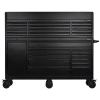 BUNKER 25 Drawer Combined Roller Cabinet and Tool Chest, 72", Black