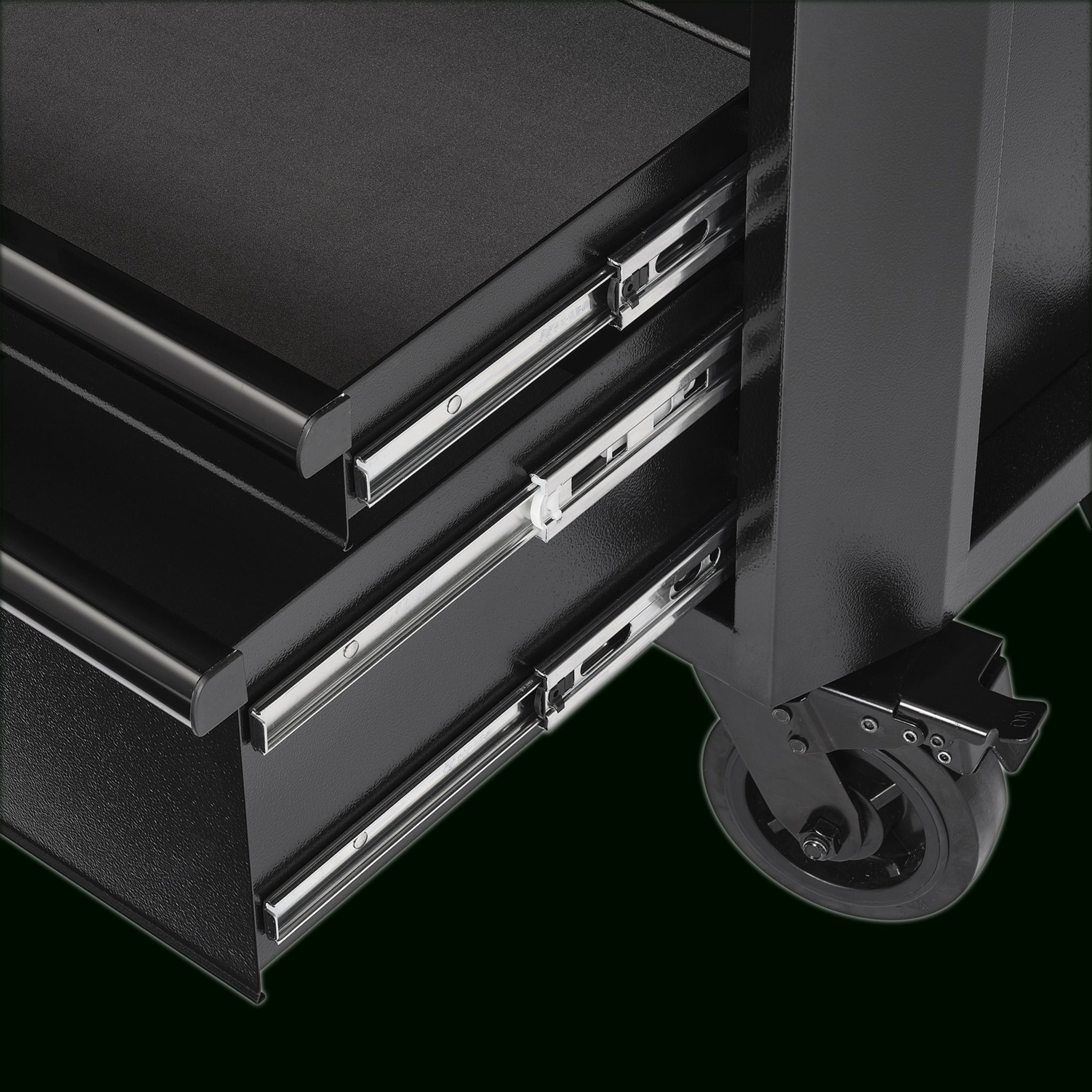 BUNKER 25 Drawer Combined Roller Cabinet and Tool Chest, 72", Black
