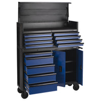 BUNKER 13 Drawer Combined Roller Cabinet and Tool Chest, 52", Blue