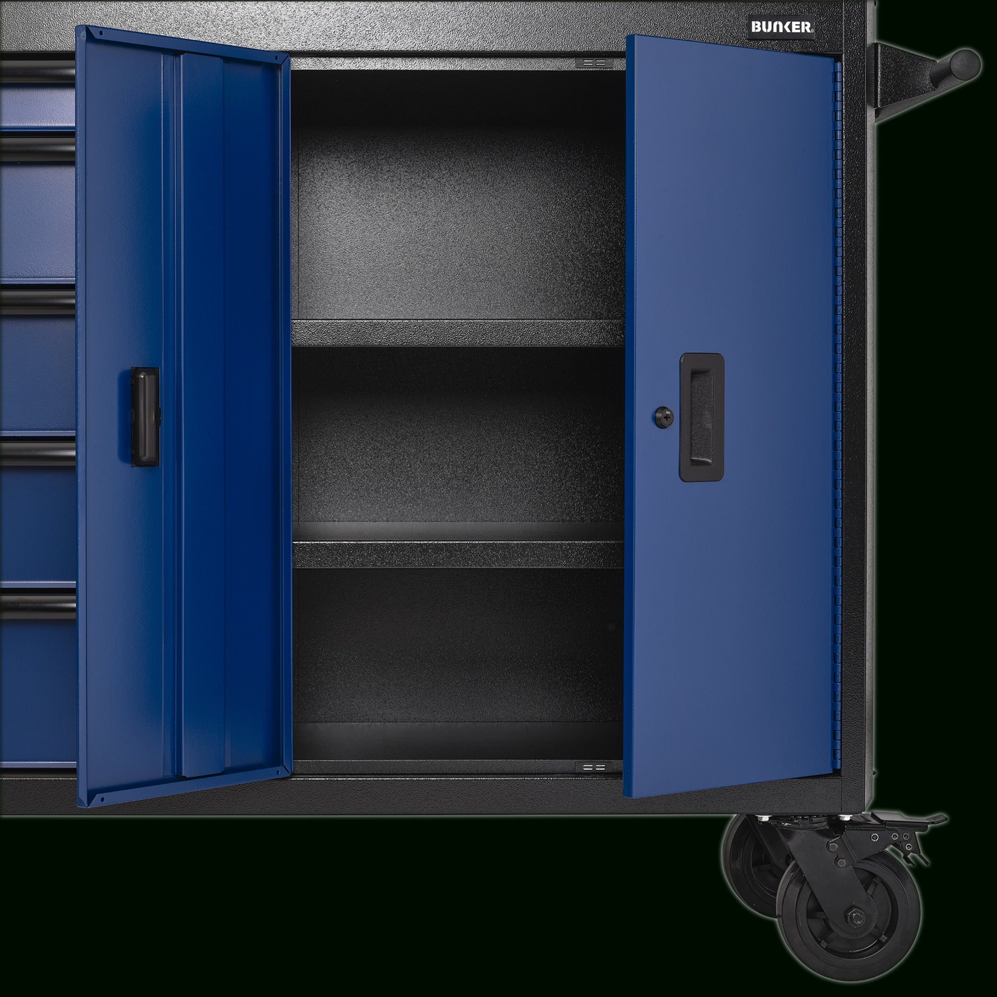 BUNKER 13 Drawer Combined Roller Cabinet and Tool Chest, 52", Blue