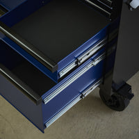 BUNKER gereedschapswagen/werkbank met 15 laden, 155 cm, grijs