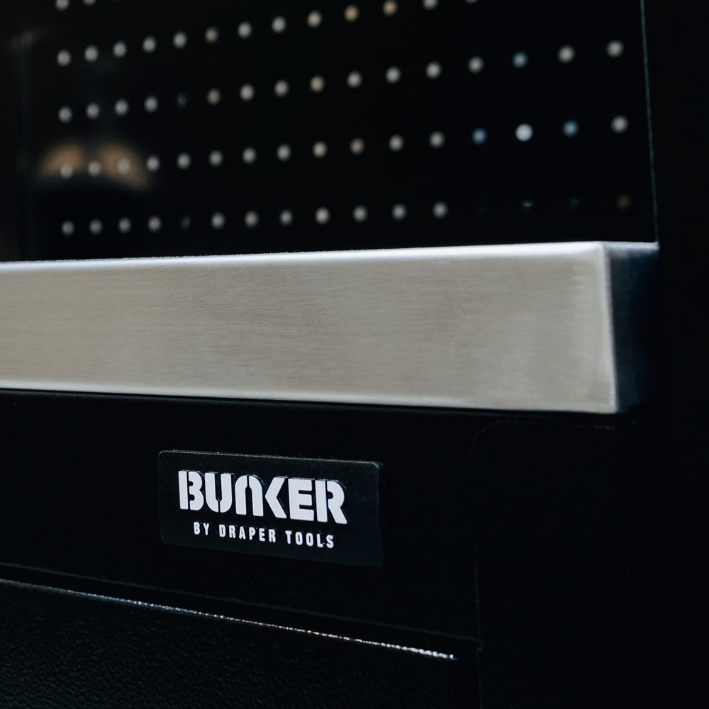 BUNKER 11 Piece Modular Storage Combo with Stainless Steel Worktop, 1960mm