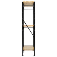 BUNKER modulair opbergrek met hardhouten schappen, 3 niveaus, 14-delig, 1500 mm