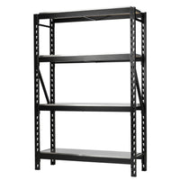 BUNKER 18 Piece Modular 4 Tier Racking with Stainless Steel Shelving, 1500mm