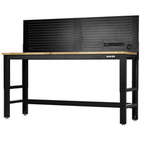 BUNKER® Workbench with Worktop and Power Pegboard, 1830mm
