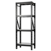 BUNKER modulair opbergrek met hardhouten planken, 21-delig, 750 mm