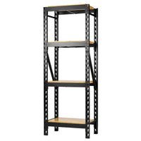 BUNKER modulair opbergrek met hardhouten planken, 21-delig, 750 mm