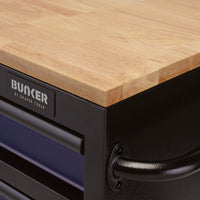 BUNKER gereedschapswagen/werkbank met 7 laden, 86 cm, blauw