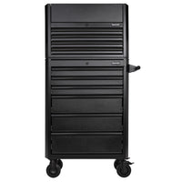 BUNKER 10 Drawer Combined Roller Cabinet and Tool Chest, 26", Black
