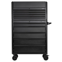 BUNKER 9 Drawer Combined Roller Cabinet and Tool Chest, 36", Black