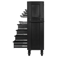 BUNKER 9 Drawer Combined Roller Cabinet and Tool Chest, 36", Black