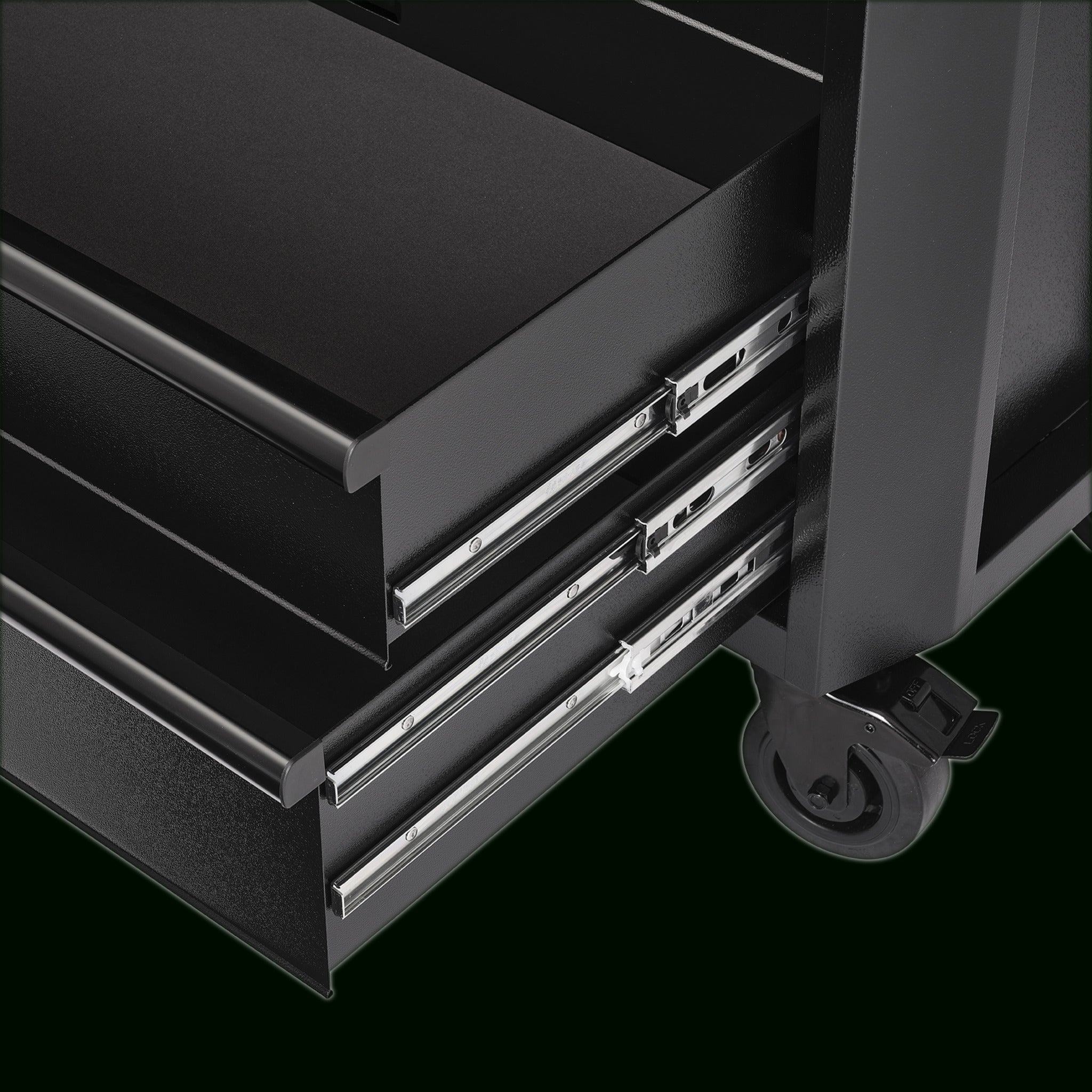 BUNKER 9 Drawer Combined Roller Cabinet and Tool Chest, 36", Black