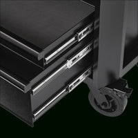 BUNKER 25 Drawer Combined Roller Cabinet and Tool Chest, 72", Black