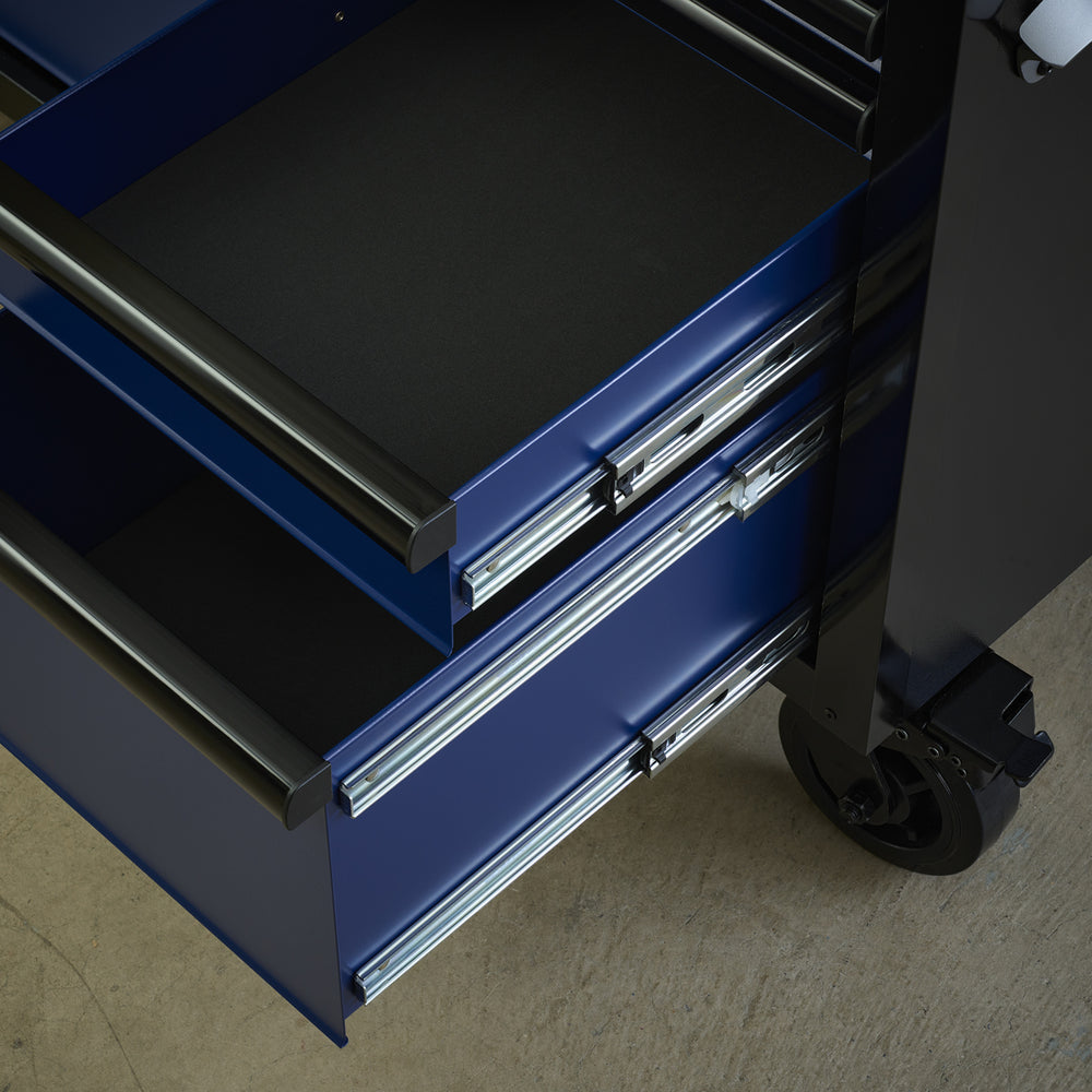 BUNKER gereedschapswagen/werkbank met 15 laden, 155 cm, grijs