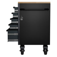 BUNKER 5 Drawer Workbench Roller Tool Cabinet, 61", Grey