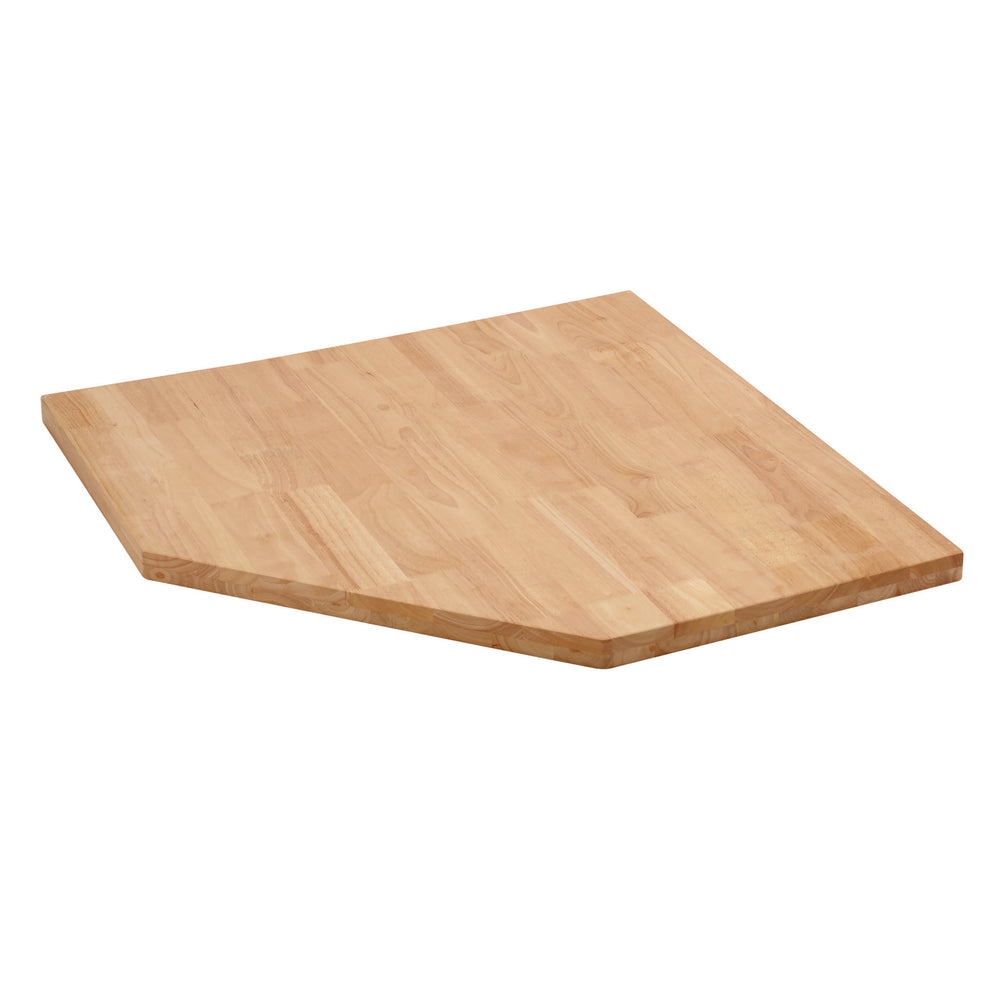 BUNKER Modular Hardwood Worktop for Corner Cabinet, 865mm