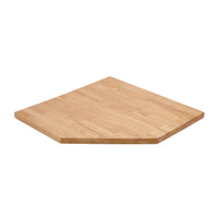 BUNKER Modular Hardwood Worktop for Corner Cabinet, 865mm