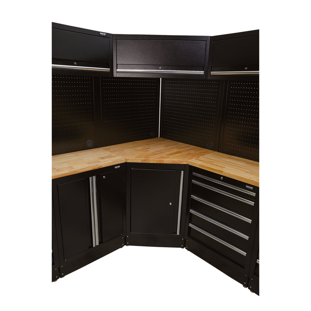 BUNKER Modular Hardwood Worktop for Corner Cabinet, 865mm