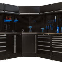 BUNKER Modular Stainless Steel Worktop for Corner Cabinet, 865mm