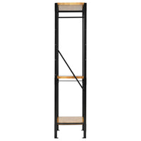 BUNKER modulair opbergrek met hardhouten planken en gangborden, 3 niveaus, 17-delig, 750 mm