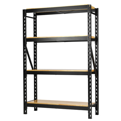 BUNKER 18 Piece Modular 4 Tier Racking with Stainless Steel Shelving, 1500mm