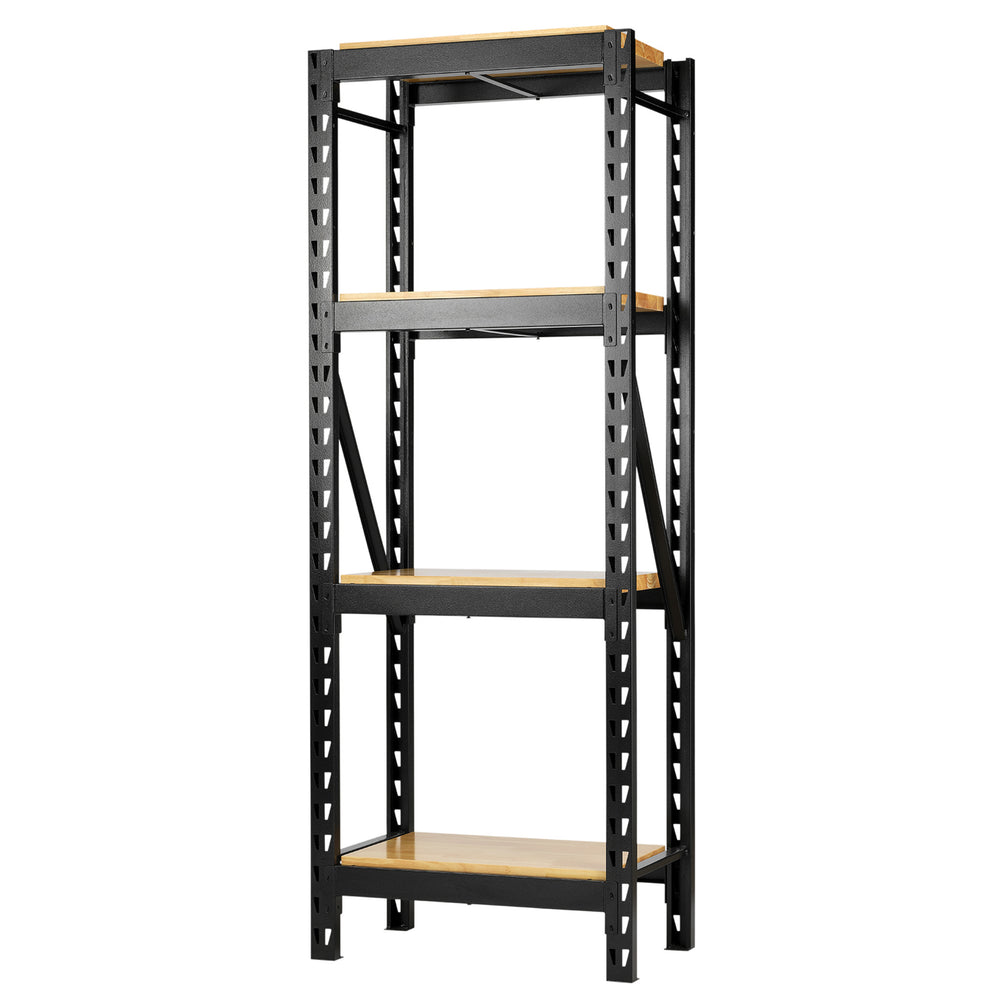 BUNKER modulair opbergrek met hardhouten planken, 21-delig, 750 mm