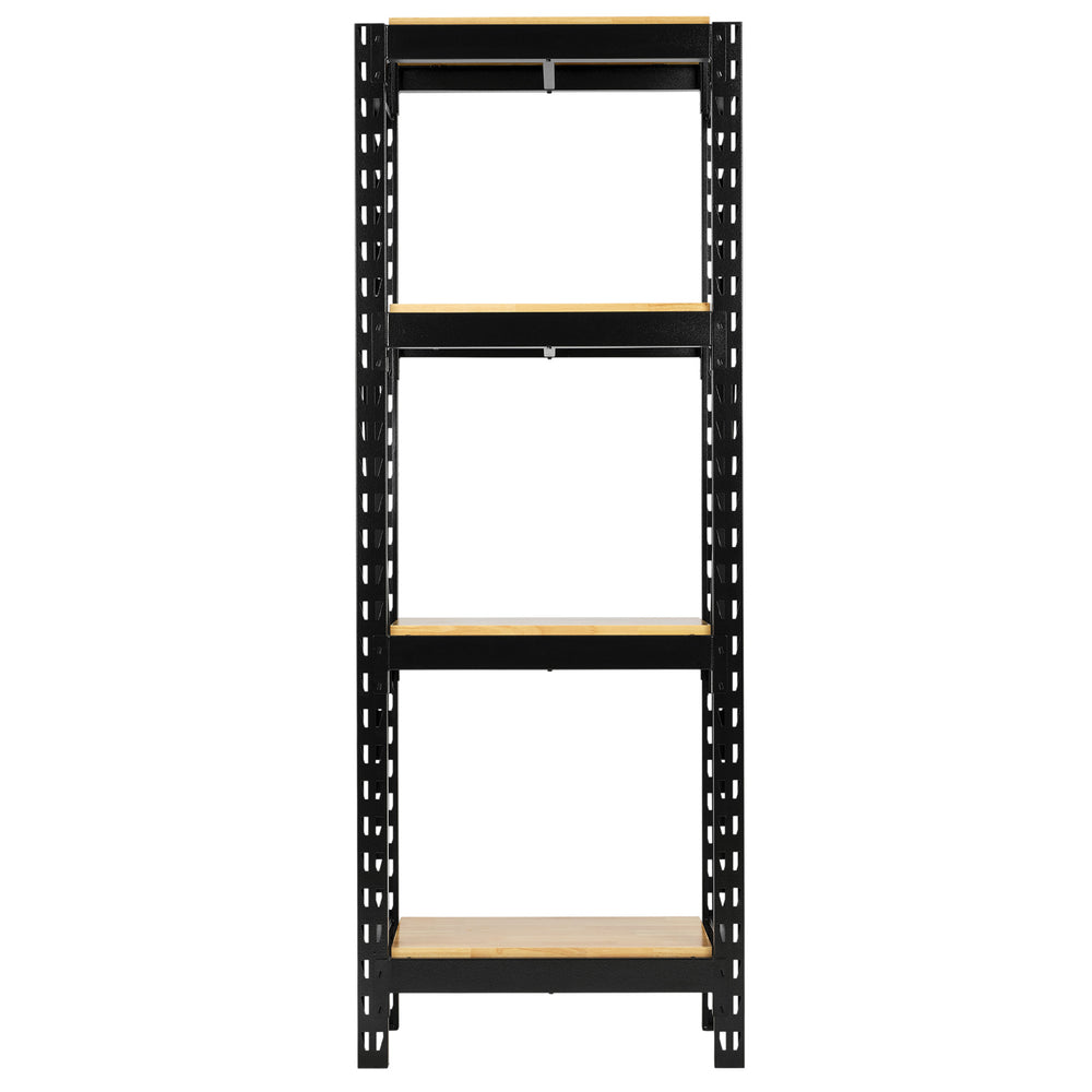 BUNKER modulair opbergrek met hardhouten planken, 21-delig, 750 mm