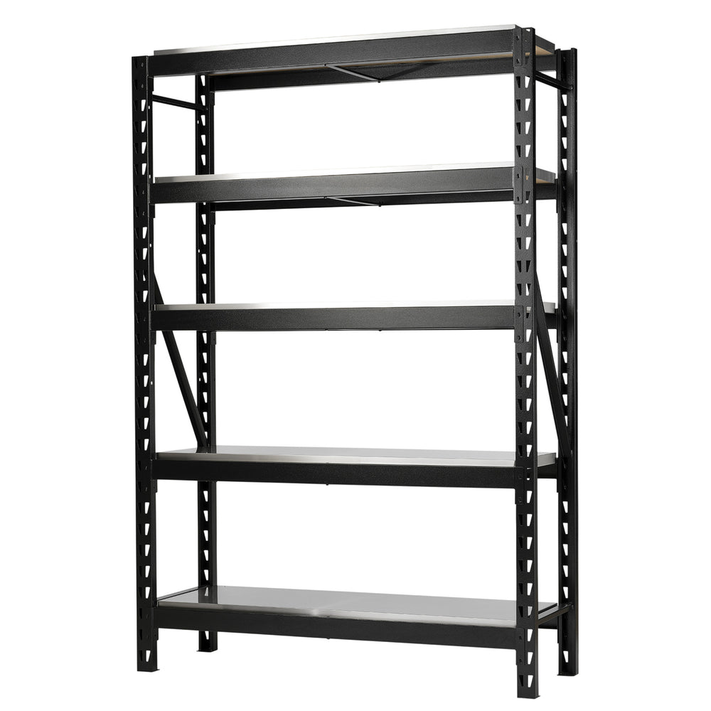 BUNKER 22 Piece Modular 5 Tier Racking with Hardwood Shelving, 1500mm -  Discontinued