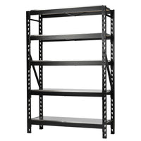 BUNKER 22 Piece Modular 5 Tier Racking with Hardwood Shelving, 1500mm -  Discontinued