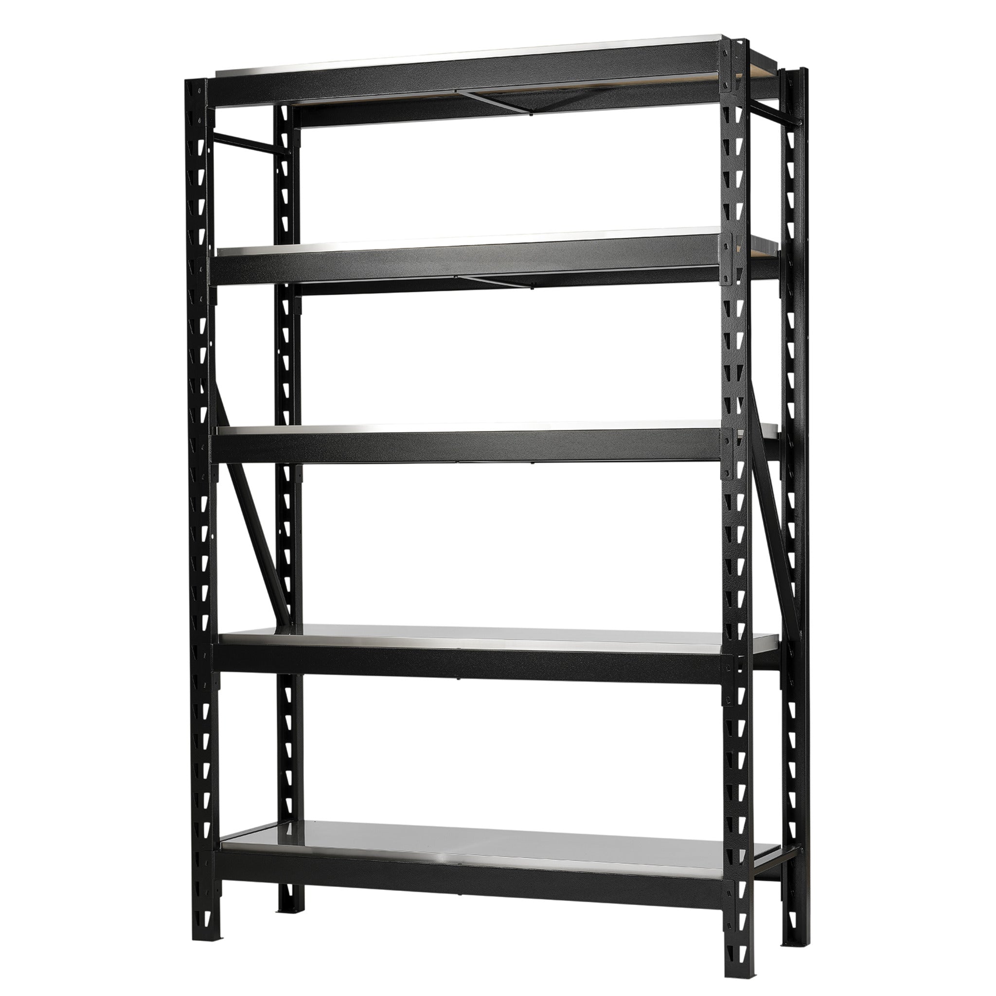 BUNKER 22 Piece Modular 5 Tier Racking with Hardwood Shelving, 1500mm -  Discontinued