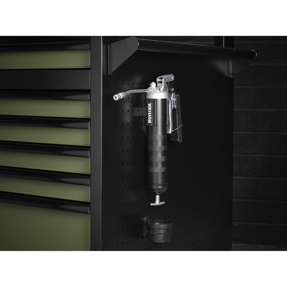 BUNKER Magnetic Grease Gun Holder and Drip Tray