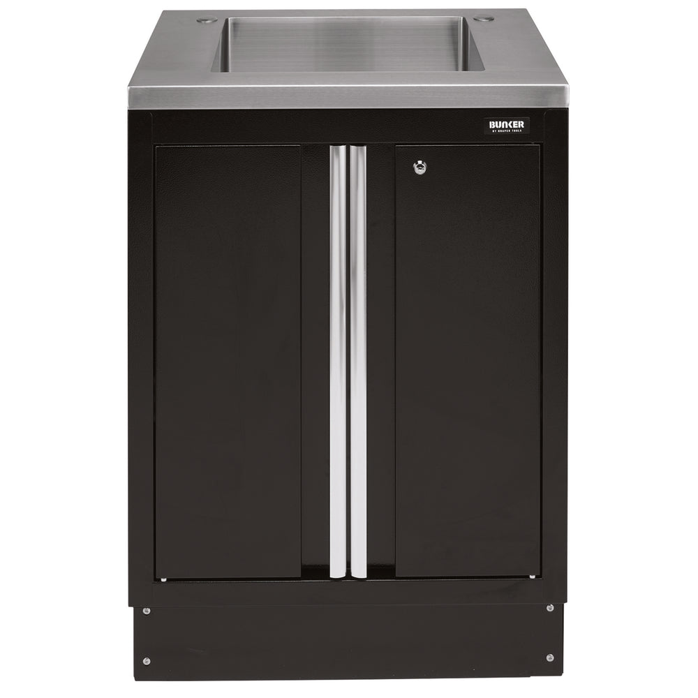 BUNKER Modular Floor Cabinet with Sink, 2 Door, 680mm