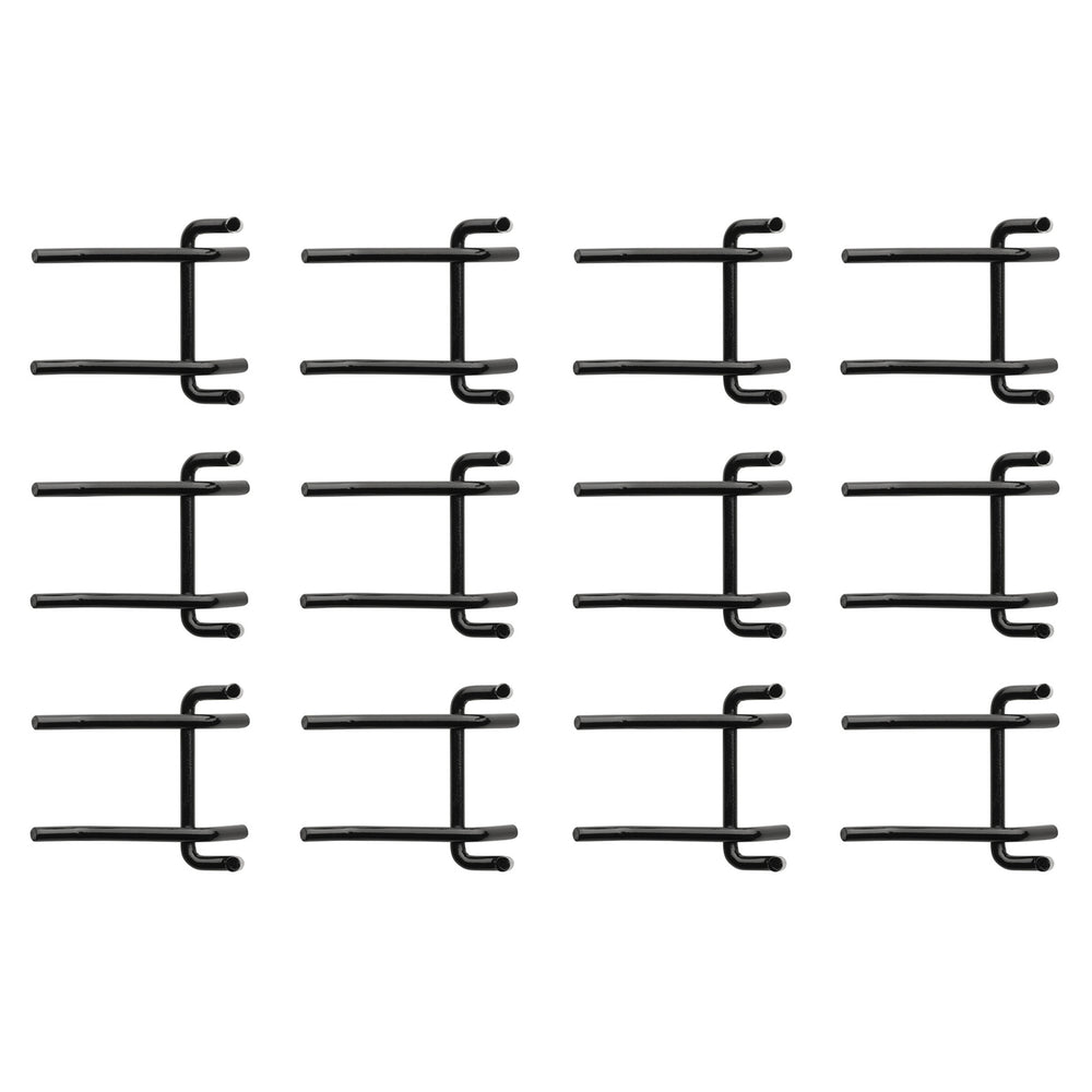 Crochet de rangement double BUNKER (lot de 12)